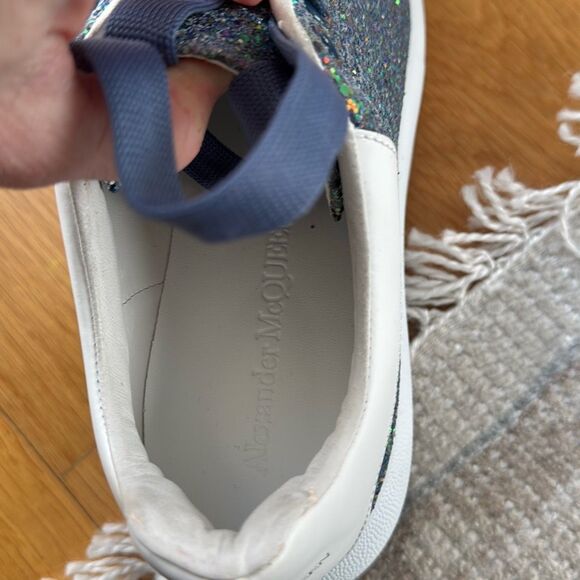 Alexander McQueen Women's Oversized Sneaker in Petrol Blue size 10 nwt - Picture 13 of 15
